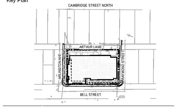 Construction site plan for project from page 49 of the file '2024-10-11 - Urban Design Brief - D07-12-24-0127'
