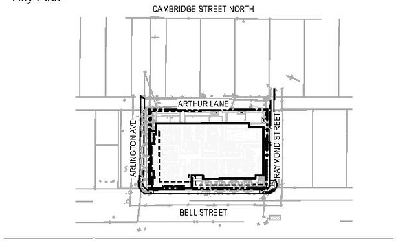 Construction site plan for project from page 50 of the file '2024-10-11 - Urban Design Brief - D07-12-24-0127'