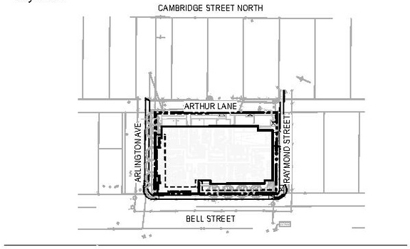 Construction site plan for project from page 51 of the file '2024-10-11 - Urban Design Brief - D07-12-24-0127'