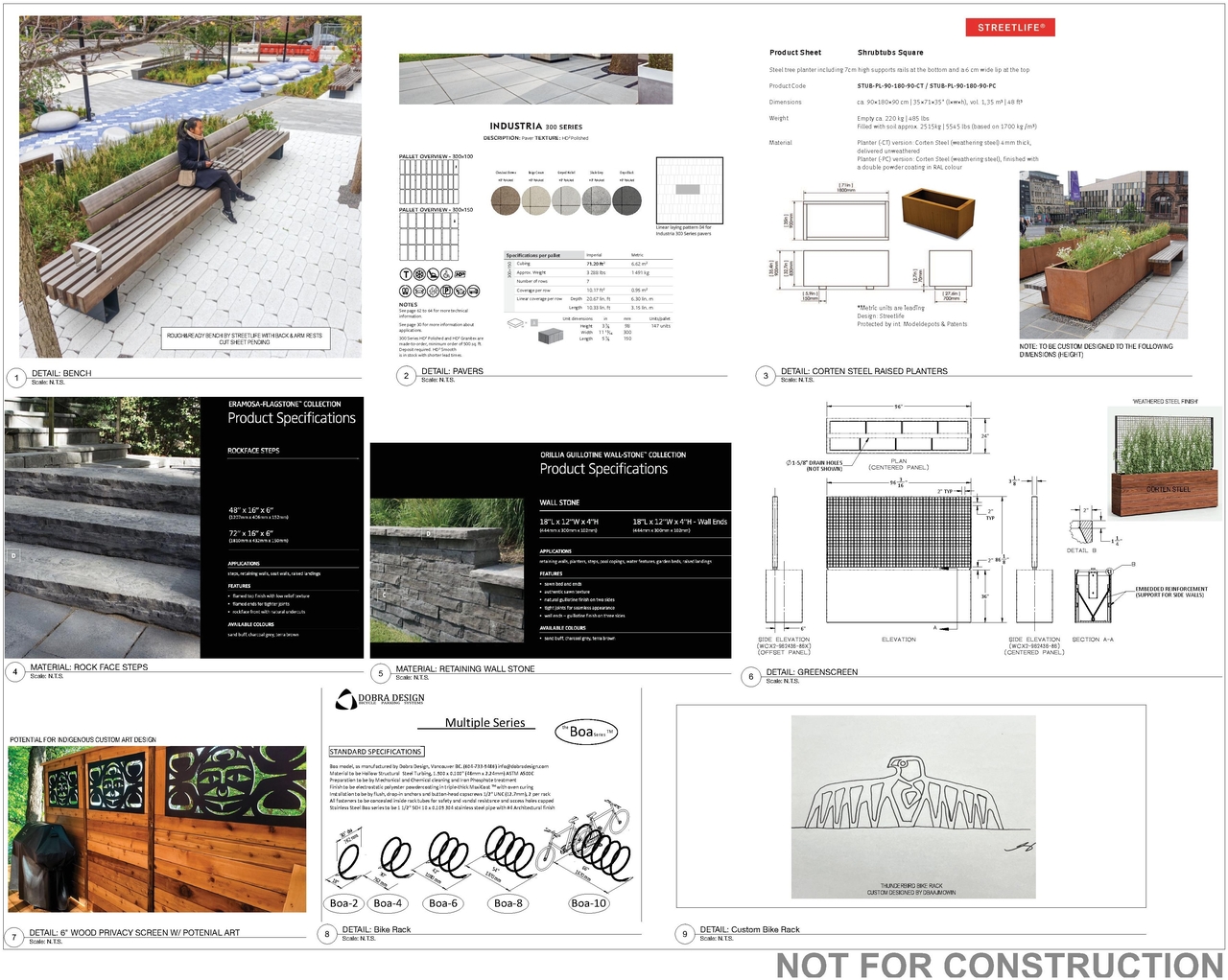 Construction site plan for project from page 52 of the file '2024-10-11 - Urban Design Brief - D07-12-24-0127'
