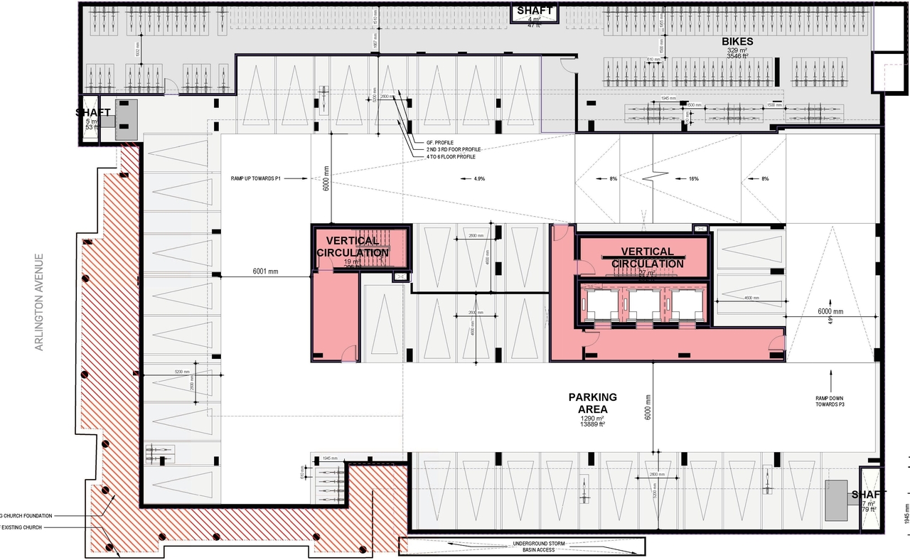 Floor plan for project from page 56 of the file '2024-10-11 - Urban Design Brief - D07-12-24-0127'