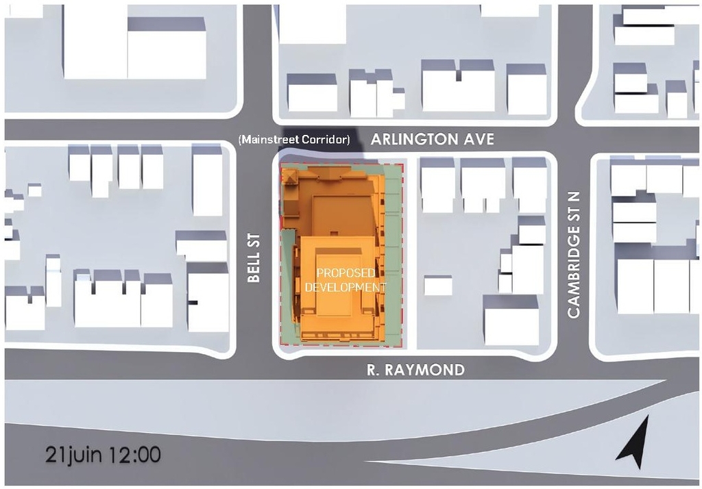 Construction site plan for project from page 69 of the file '2024-10-11 - Urban Design Brief - D07-12-24-0127'