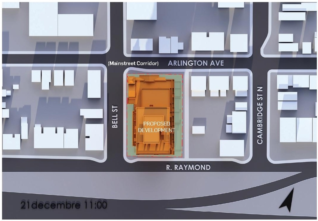 Construction site plan for project from page 69 of the file '2024-10-11 - Urban Design Brief - D07-12-24-0127'