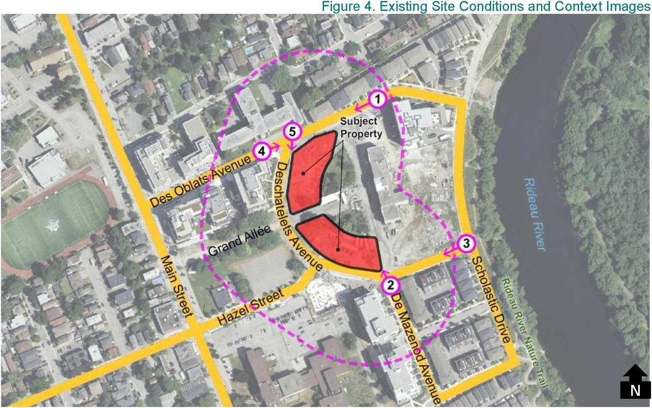 Construction site plan for project from page 11 of the file '2024-12-23 - Urban Design Brief - D07-12-24-0130'
