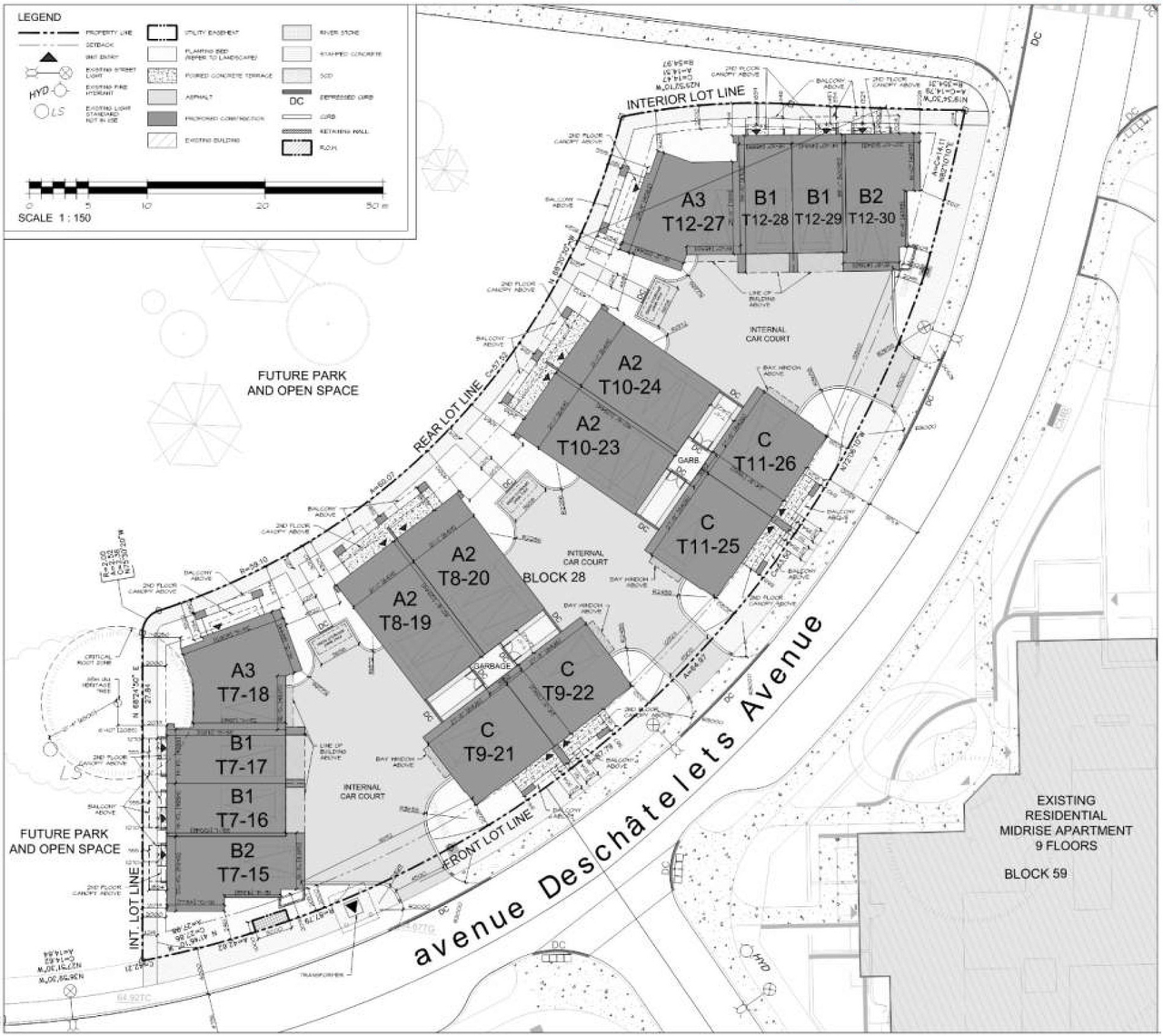 Construction site plan for project from page 21 of the file '2024-12-23 - Urban Design Brief - D07-12-24-0130'