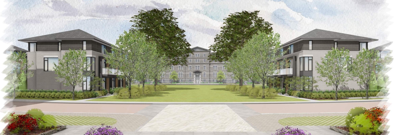 Rendering of building from page 51 of the file '2024-12-23 - Urban Design Brief - D07-12-24-0130'