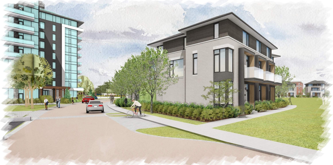 Rendering of building from page 54 of the file '2024-12-23 - Urban Design Brief - D07-12-24-0130'