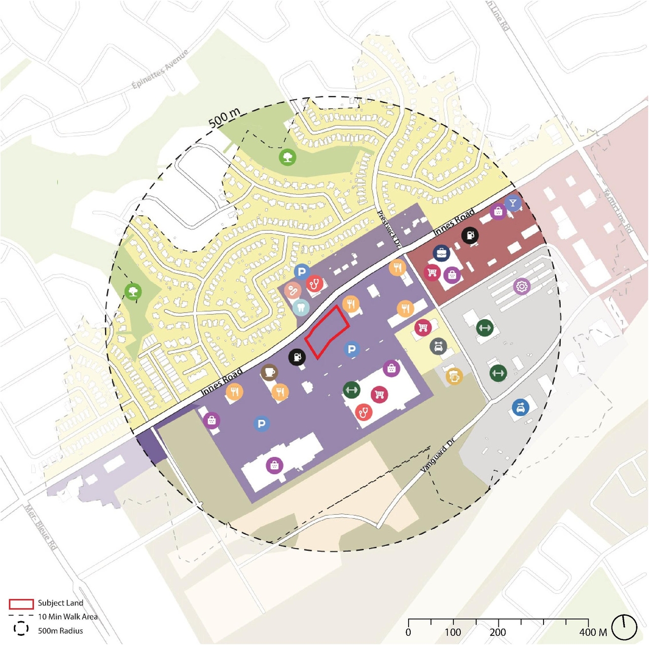 Construction site plan for project from page 8 of the file '2024-10-21 - Urban Design Brief - D07-12-24-0131'