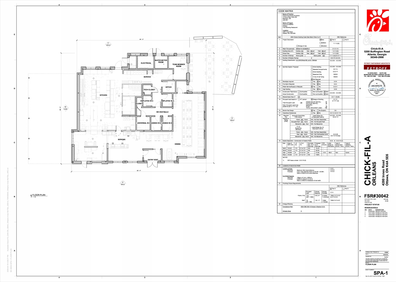 Floor plan for project from page 1 of the file '2025-04-17 - Floor Plans and Elevations - D07-12-24-0131'