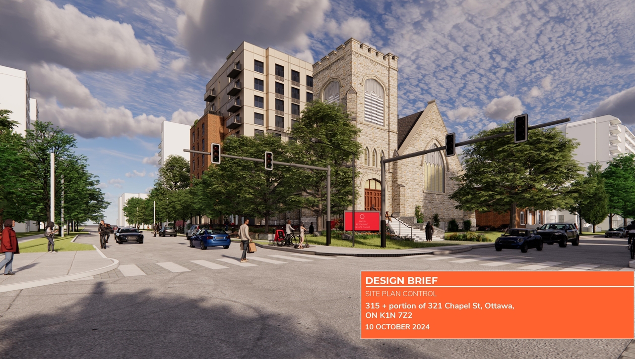 Rendering of building from page 1 of the file '2024-10-22 - Design Brief - D07-12-24-0132'
