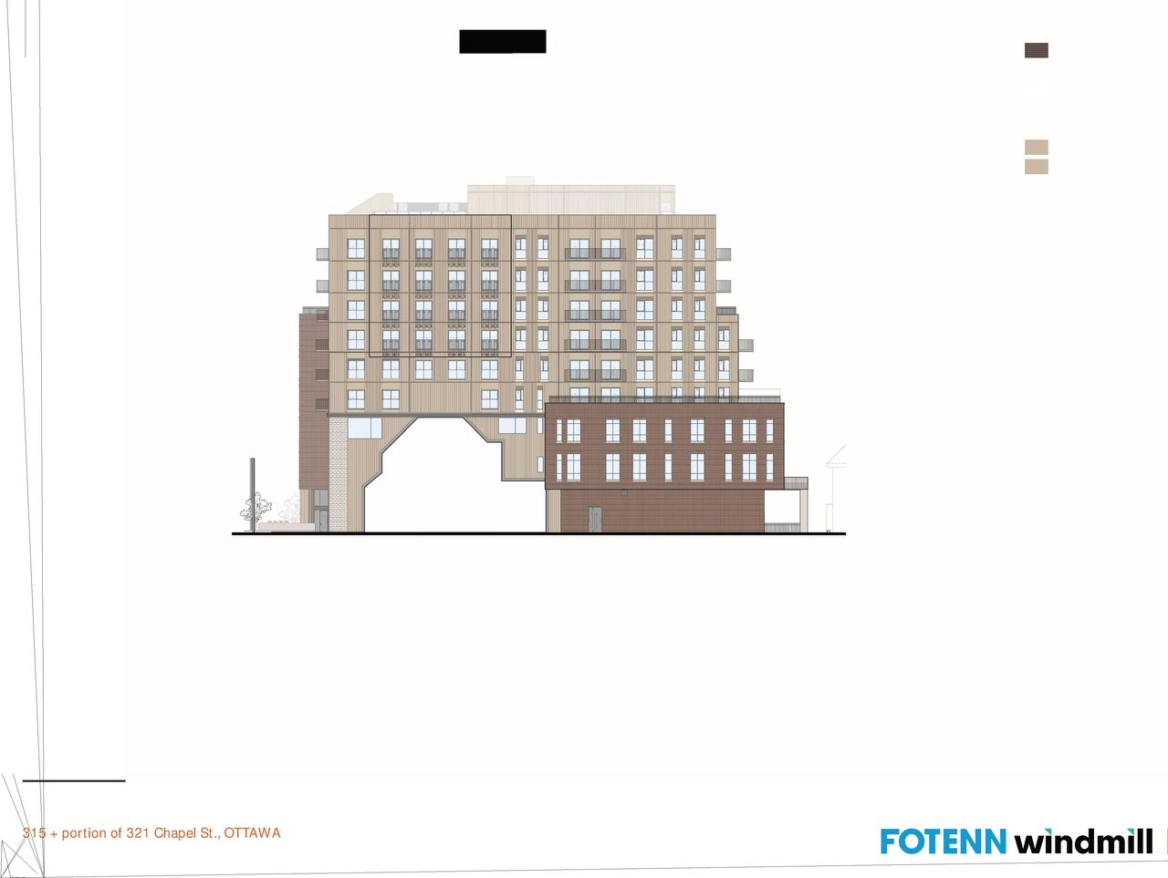 Rendering of building from page 51 of the file '2024-10-22 - Design Brief - D07-12-24-0132'