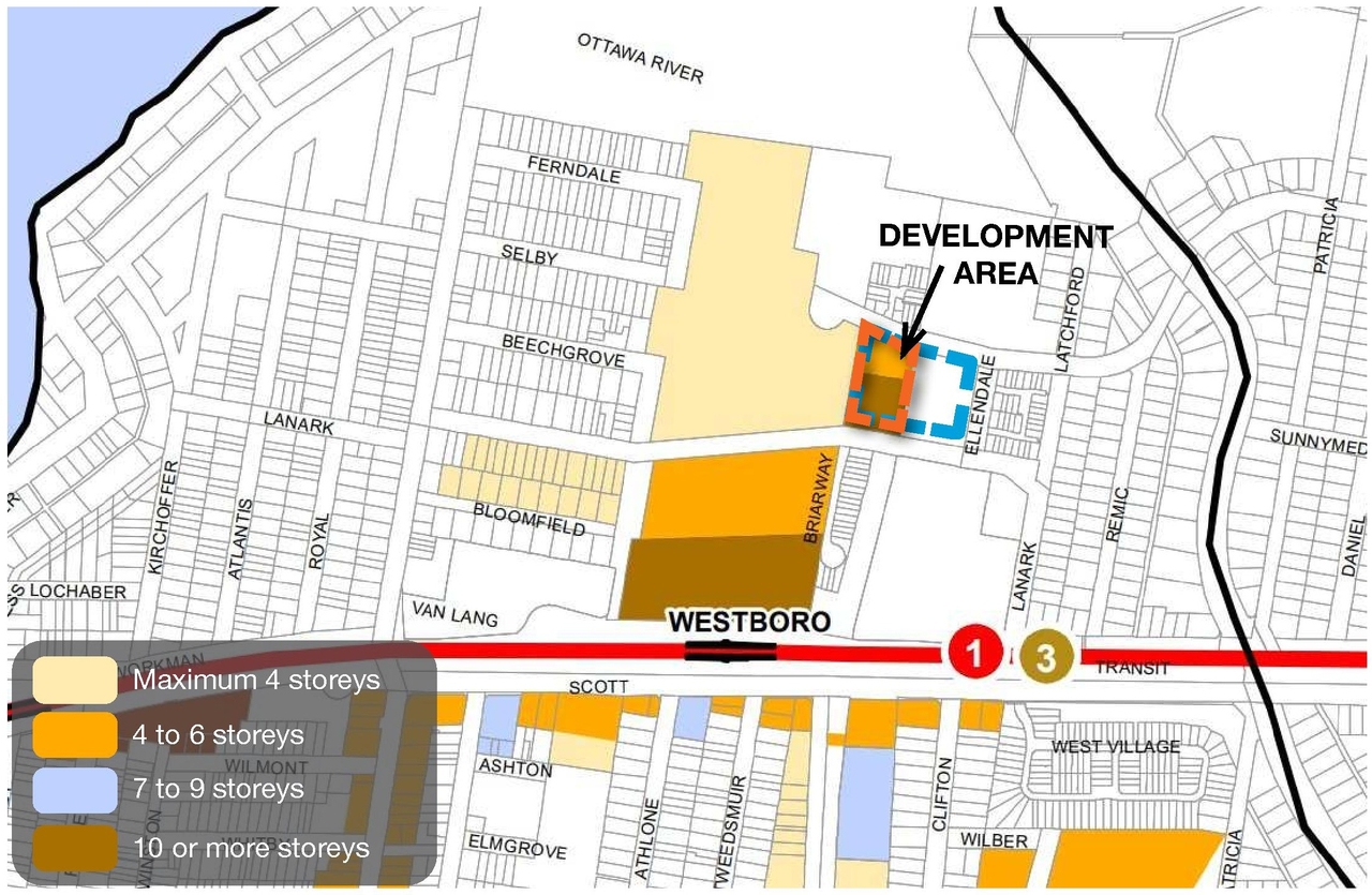 Construction site plan for project from page 8 of the file '2024-10-30 - Urban Design Brief - D07-12-24-0138'