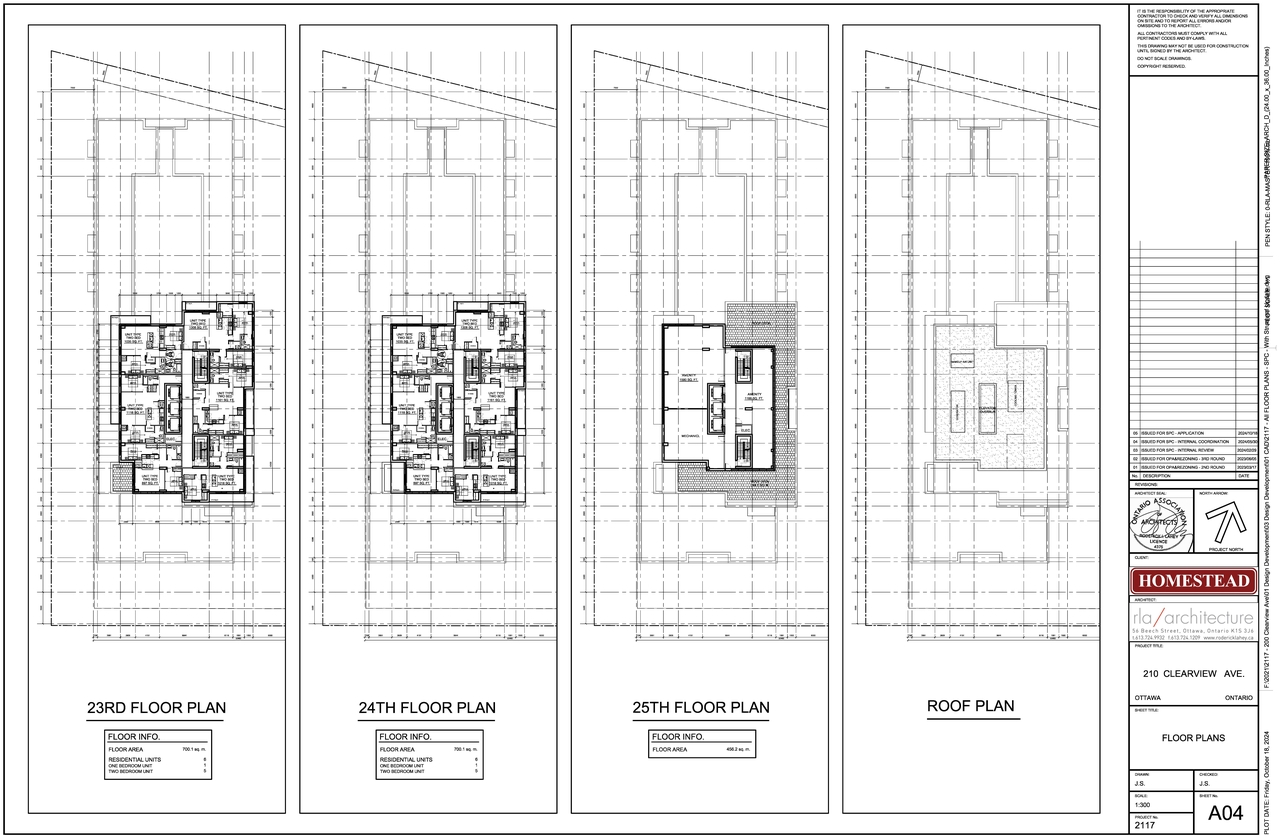 Floor plan for project from page 4 of the file '2024-10-30 - Floor Plans - D07-12-24-0138'