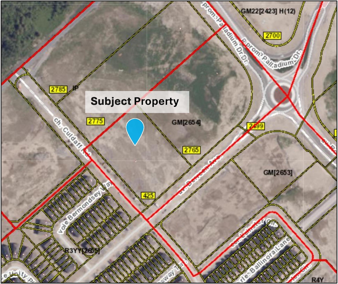 Construction site plan for project from page 8 of the file '2024-11-04 - Design Brief - D07-12-24-0140'