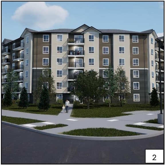 Rendering of building from page 27 of the file '2024-11-04 - Design Brief - D07-12-24-0140'