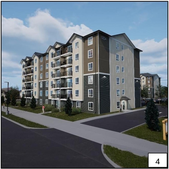 Rendering of building from page 27 of the file '2024-11-04 - Design Brief - D07-12-24-0140'