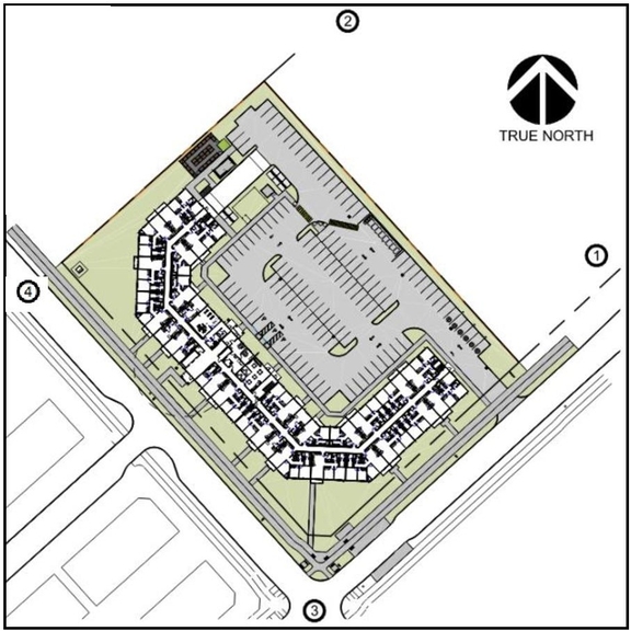 Construction site plan for project from page 28 of the file '2024-11-04 - Design Brief - D07-12-24-0140'