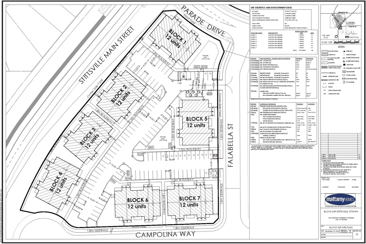 Construction site plan for project from page 17 of the file '2024-11-04 - Urban Design Brief - D07-12-24-0142'