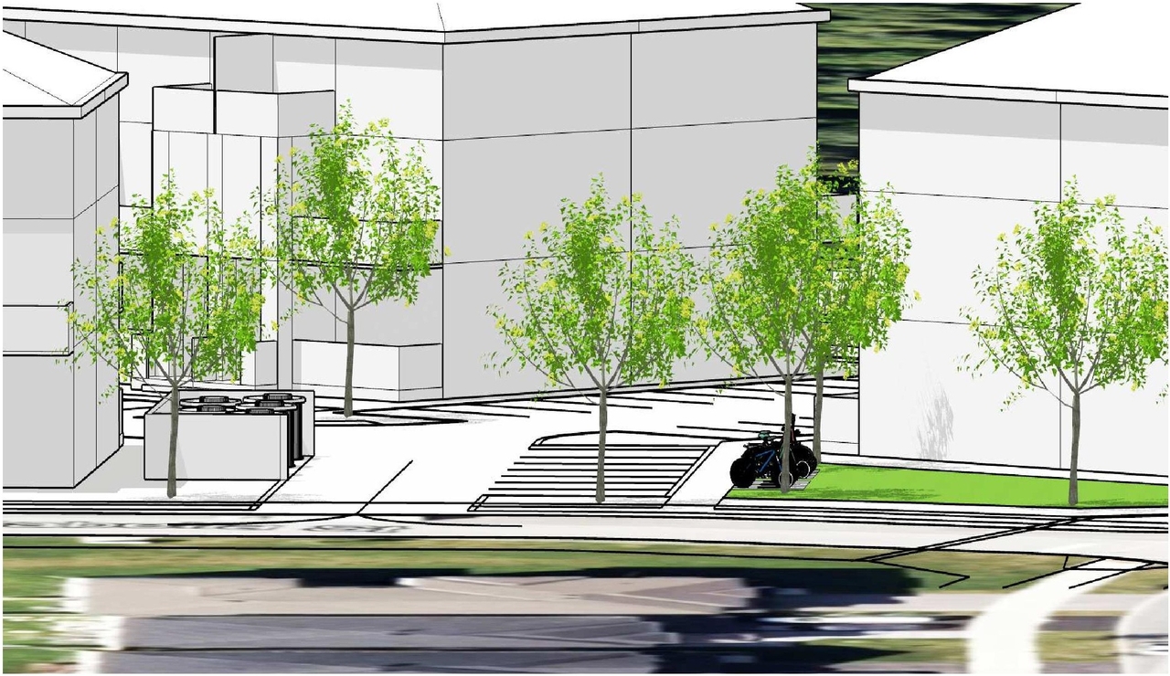 Rendering of building from page 19 of the file '2024-11-04 - Urban Design Brief - D07-12-24-0142'