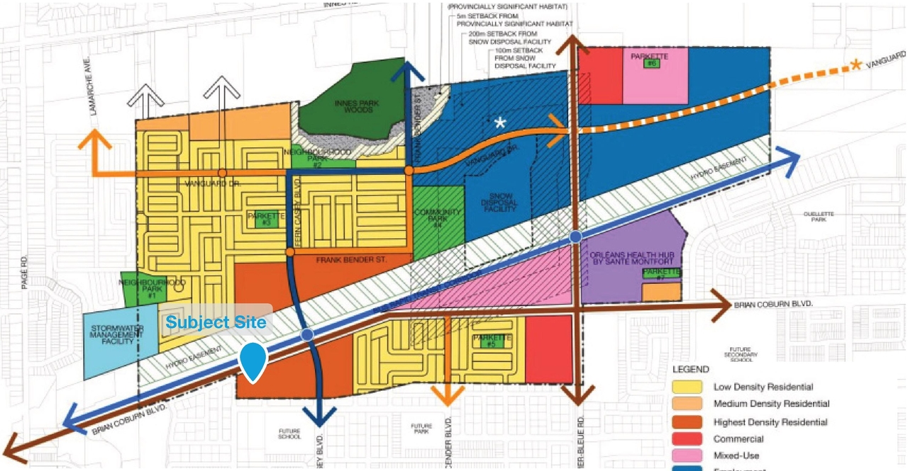 Construction site plan for project from page 9 of the file '2024-11-12 - Urban Design Brief - D07-12-24-0146'