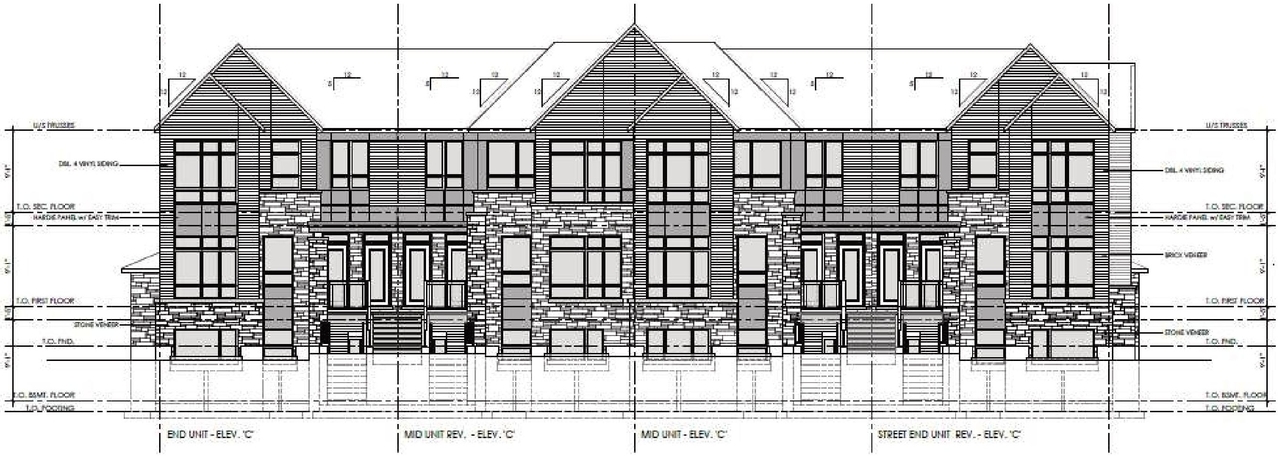 Rendering of building from page 26 of the file '2025-02-26 - Urban Design Brief - D07-12-24-0147'