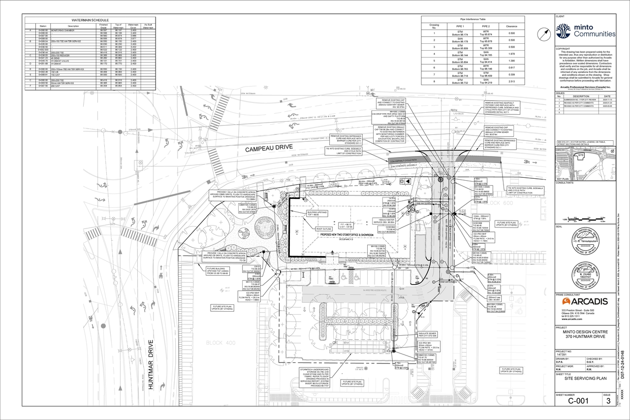 Construction site plan for project from page 31 of the file '2025-03-10 - Design Brief - D07-12-24-01481'