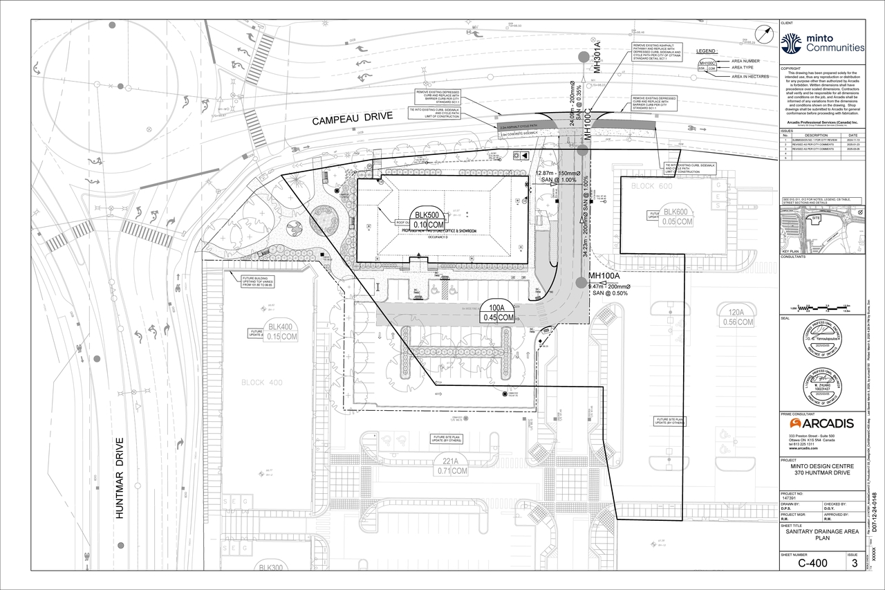 Construction site plan for project from page 67 of the file '2025-03-10 - Design Brief - D07-12-24-01481'