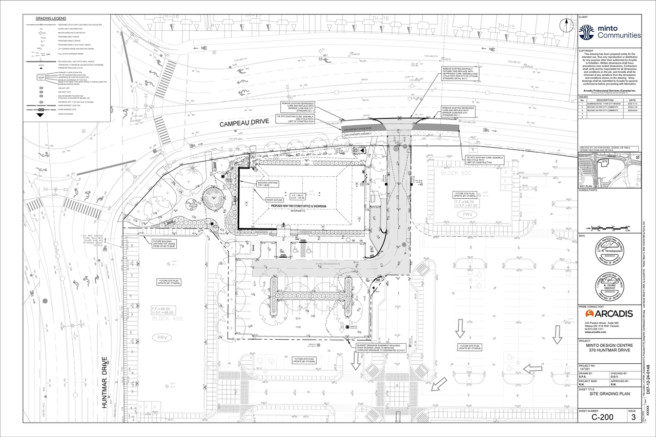 Construction site plan for project from page 99 of the file '2025-03-10 - Design Brief - D07-12-24-01481'