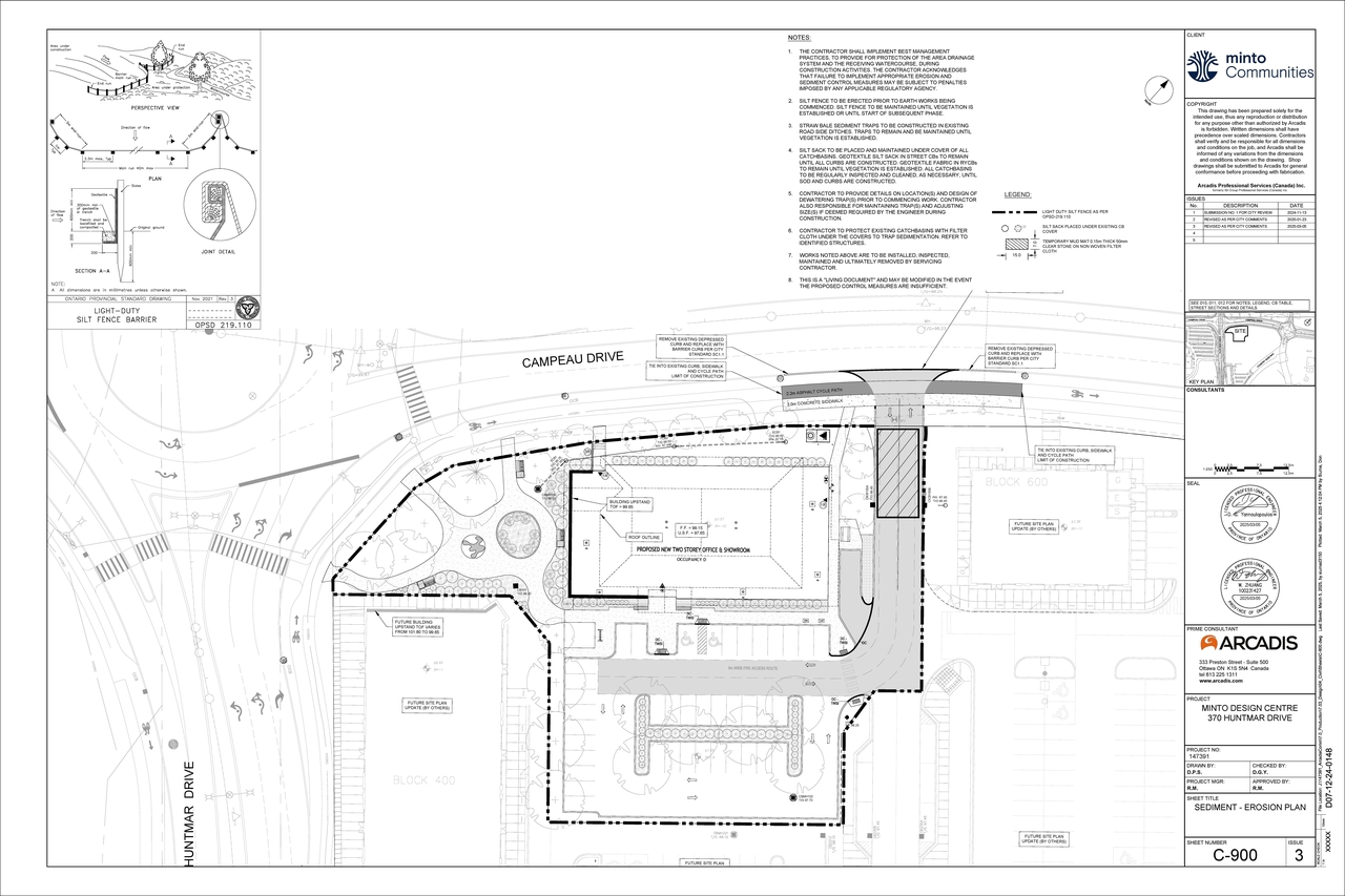 Construction site plan for project from page 100 of the file '2025-03-10 - Design Brief - D07-12-24-01481'