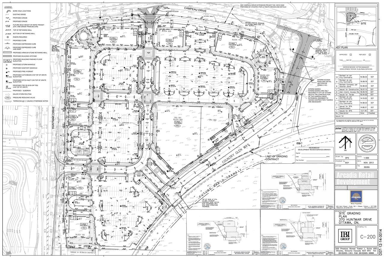 Construction site plan for project from page 101 of the file '2025-03-10 - Design Brief - D07-12-24-01481'