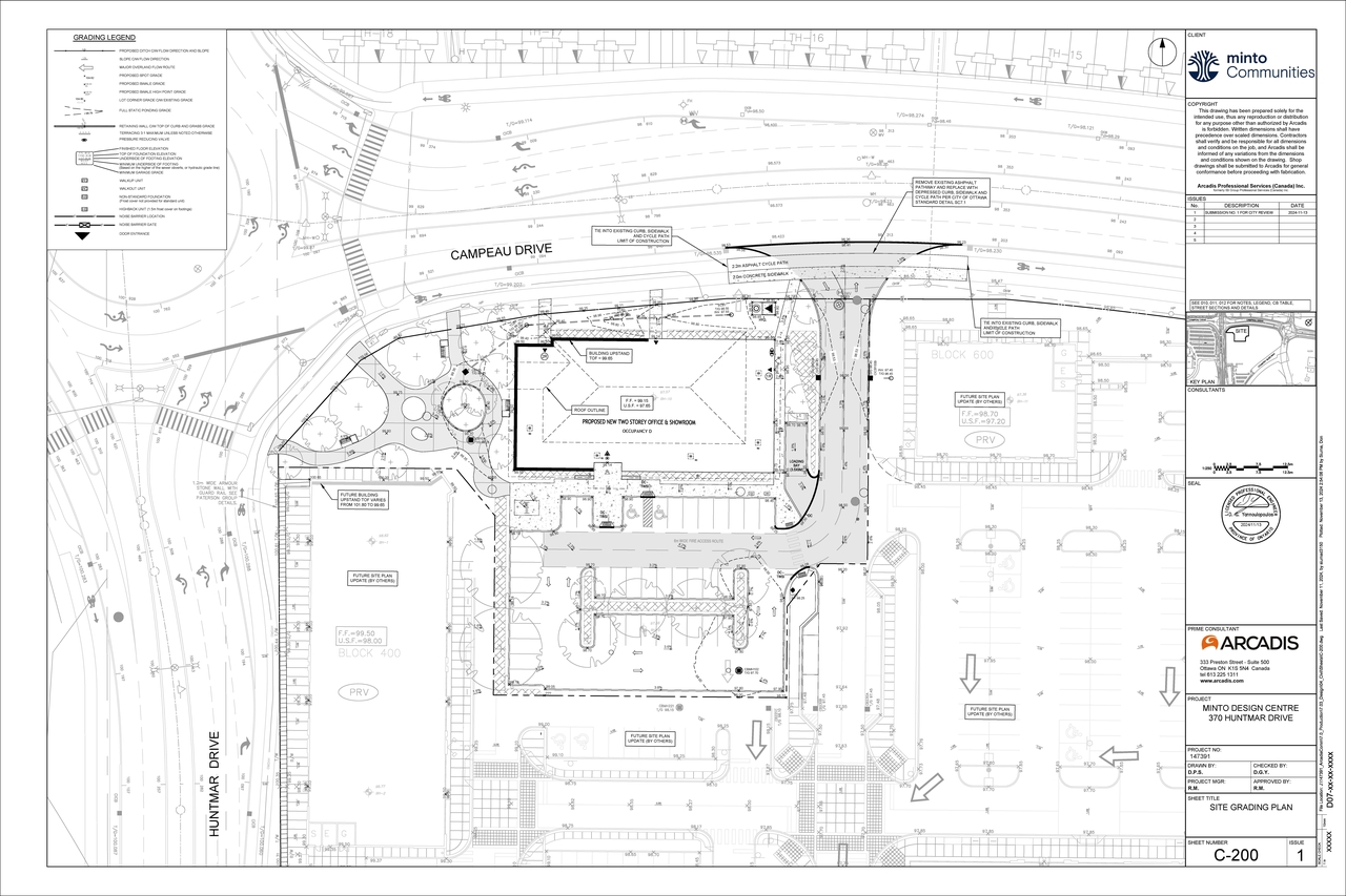 Construction site plan for project from page 99 of the file '2024-11-14 - Design Brief - D07-12-24-0148'