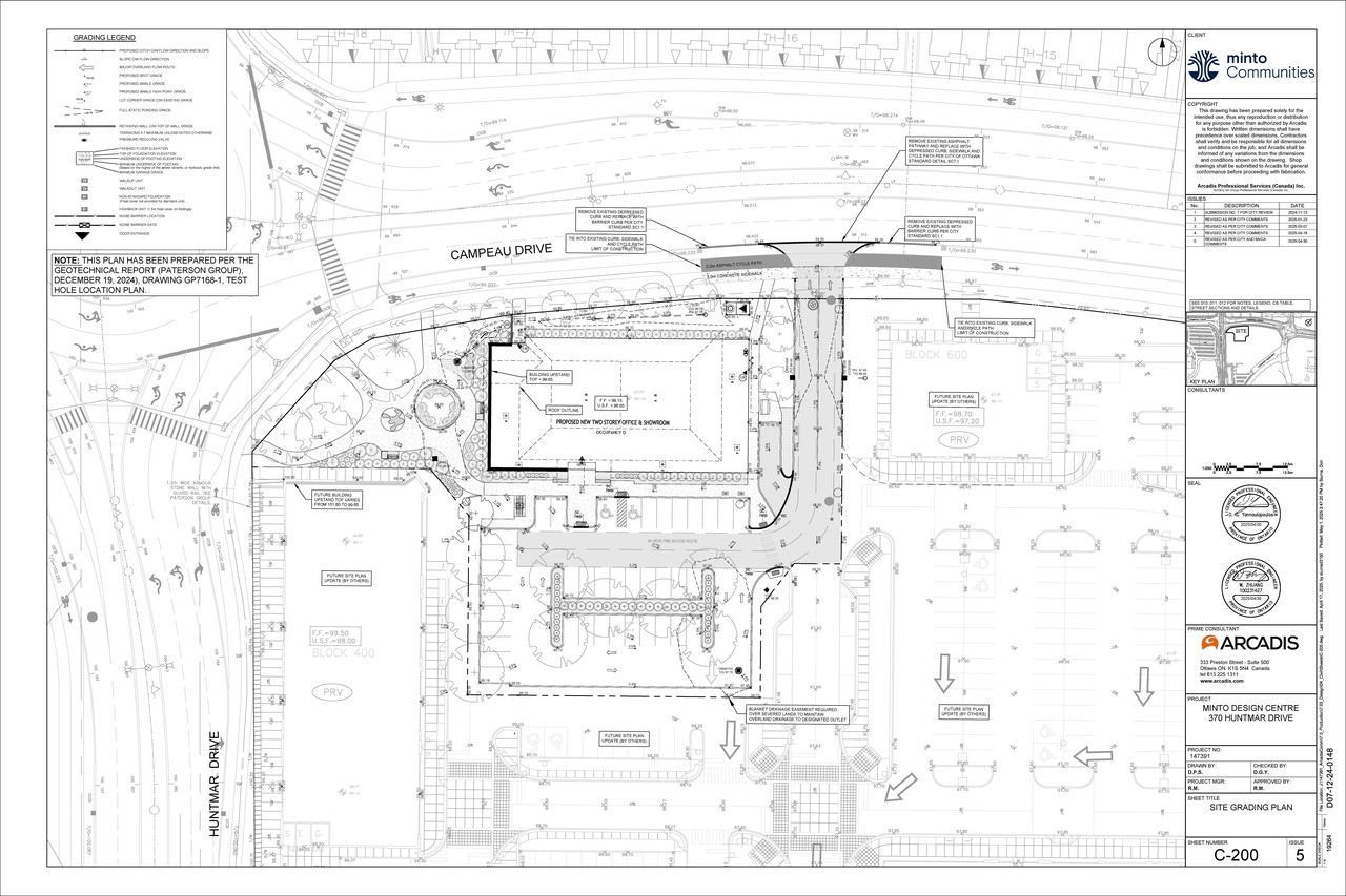Construction site plan for project from page 101 of the file '2025-05-02 - Design Brief - D07-12-24-0148'