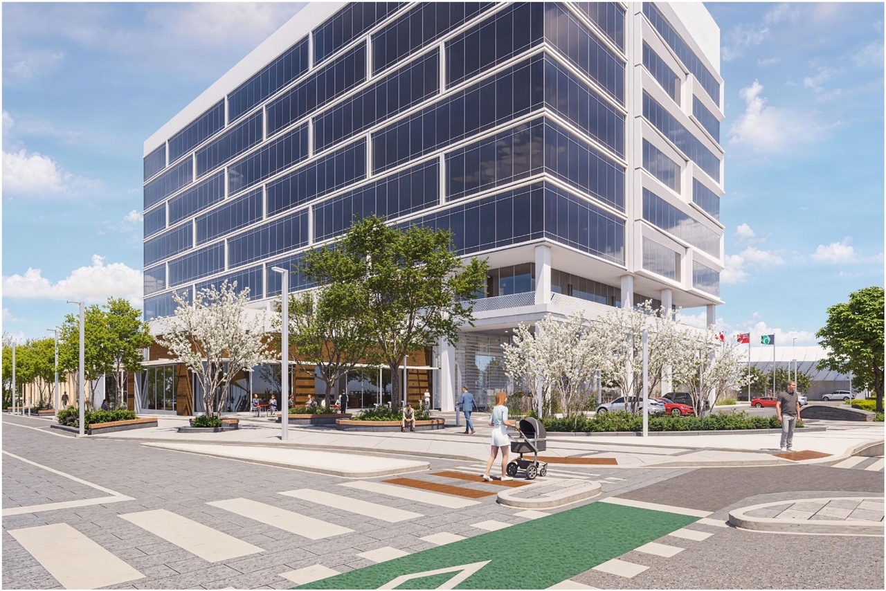 Rendering of building from page 39 of the file '2024-11-15 - Design Brief - D07-12-24-0149'