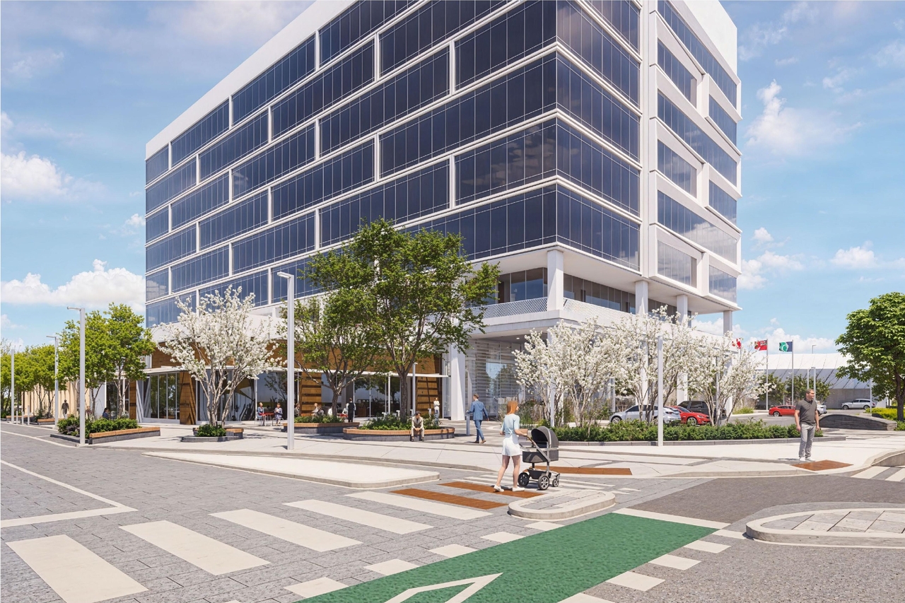 Rendering of building from page 39 of the file '2024-11-15 - Design Brief - D07-12-24-0149'