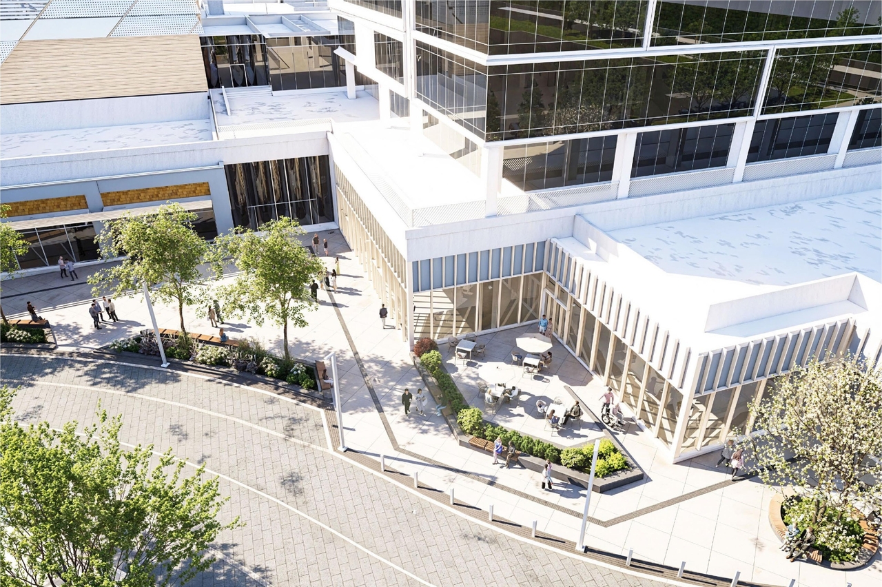 Rendering of building from page 40 of the file '2024-11-15 - Design Brief - D07-12-24-0149'