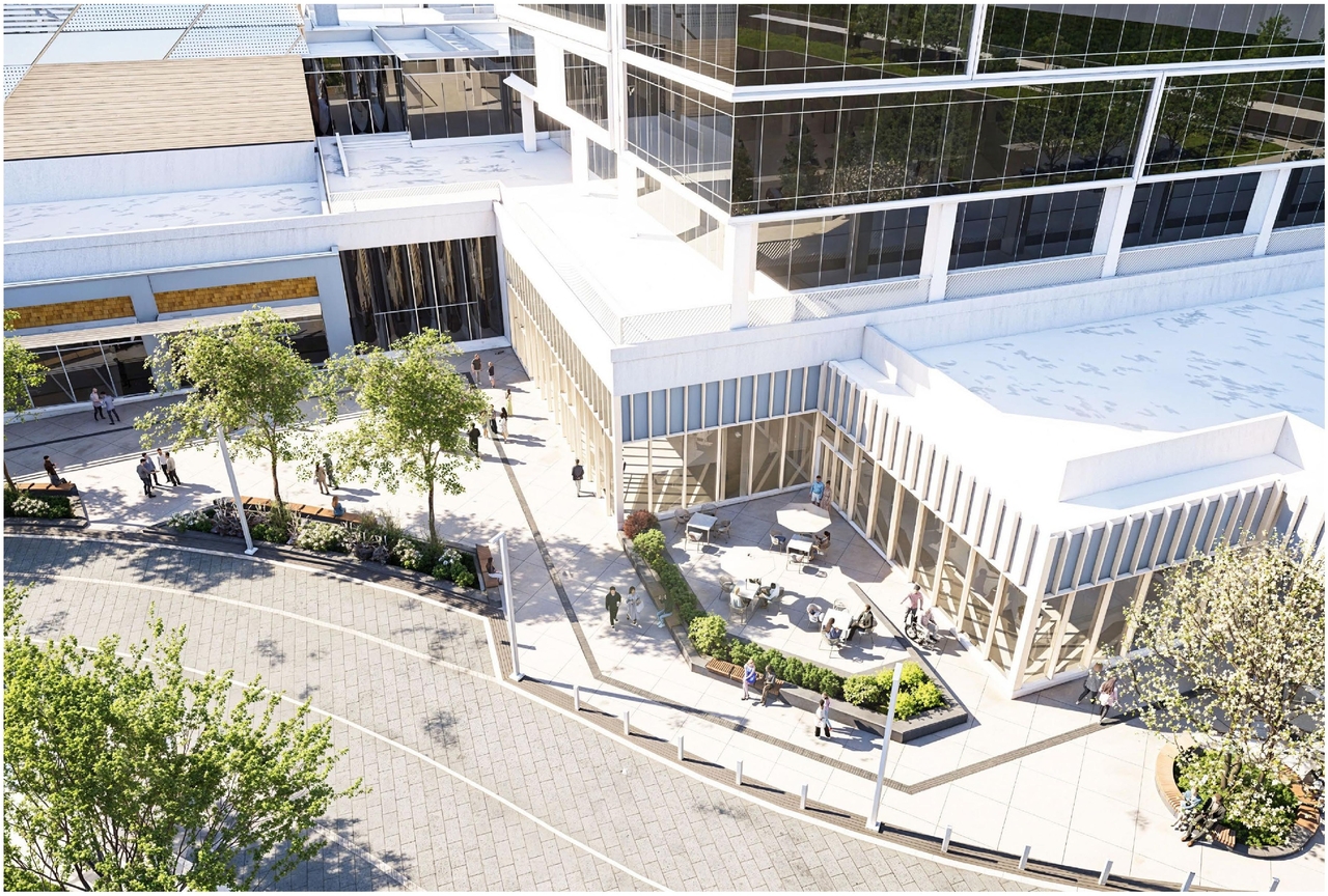 Rendering of building from page 40 of the file '2024-11-15 - Design Brief - D07-12-24-0149'