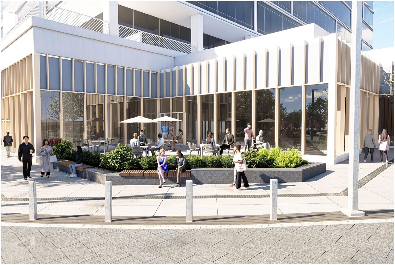 Rendering of building from page 41 of the file '2024-11-15 - Design Brief - D07-12-24-0149'