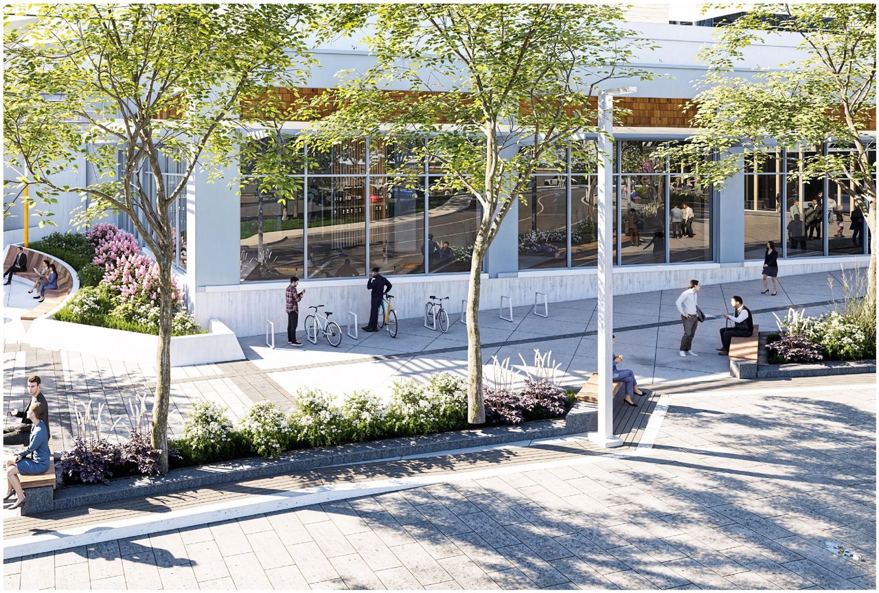 Rendering of building from page 45 of the file '2024-11-15 - Design Brief - D07-12-24-0149'