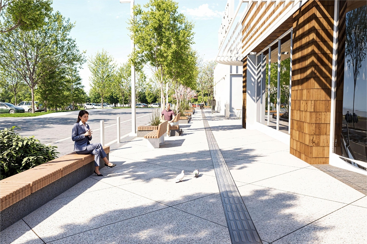 Rendering of building from page 46 of the file '2024-11-15 - Design Brief - D07-12-24-0149'