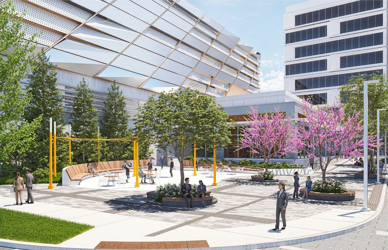 Rendering of building from page 47 of the file '2024-11-15 - Design Brief - D07-12-24-0149'