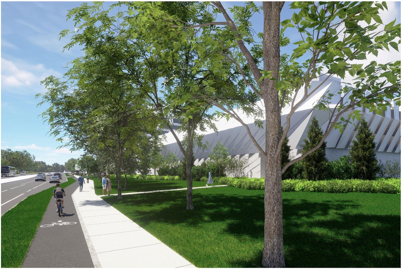 Rendering of building from page 59 of the file '2024-11-15 - Design Brief - D07-12-24-0149'