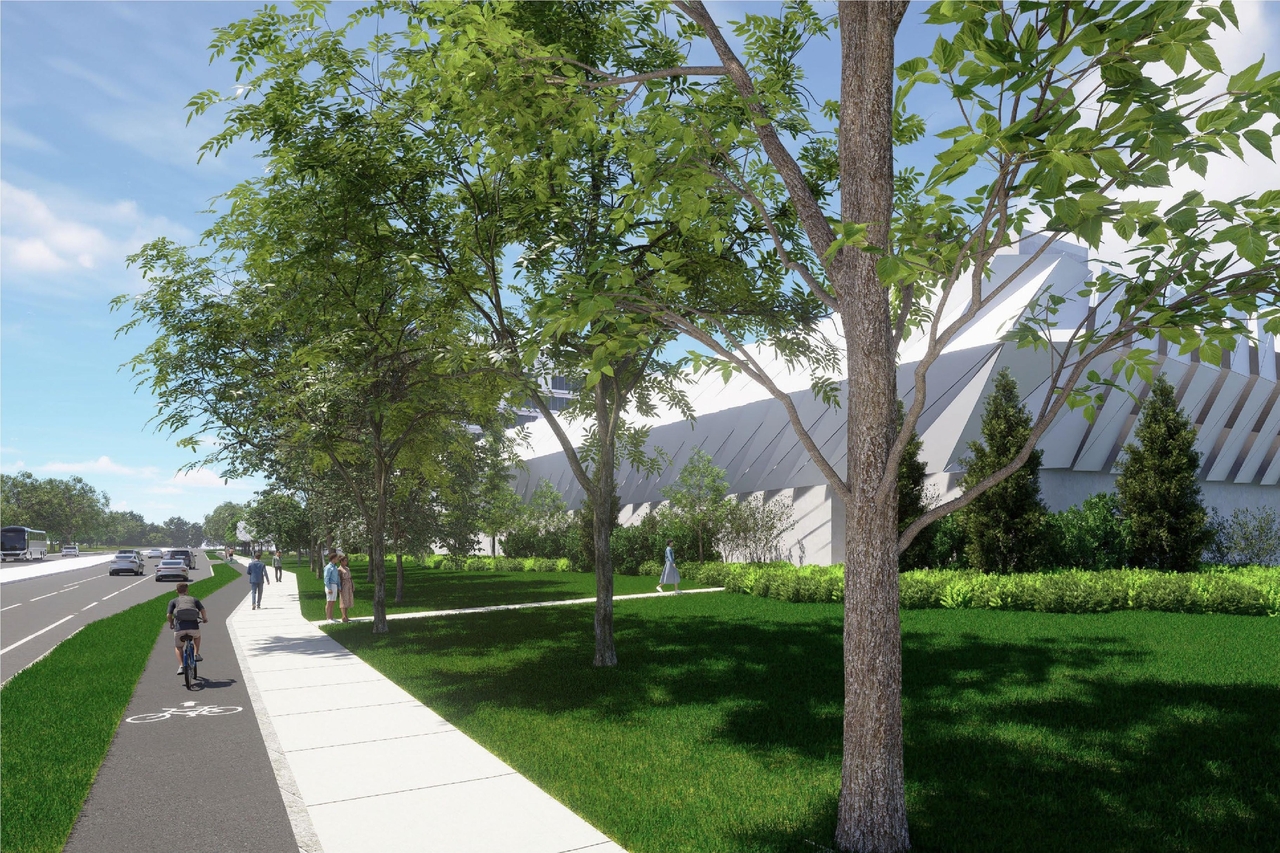 Rendering of building from page 59 of the file '2024-11-15 - Design Brief - D07-12-24-0149'