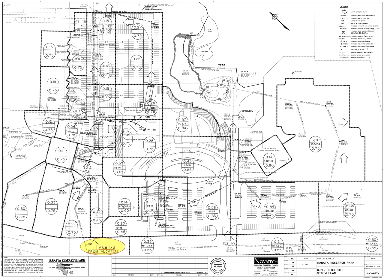 Construction site plan for project from page 61 of the file '2025-08-08 - Sanitary and Storm Trunk Sewer Design Brief - D07-12-24-0149'