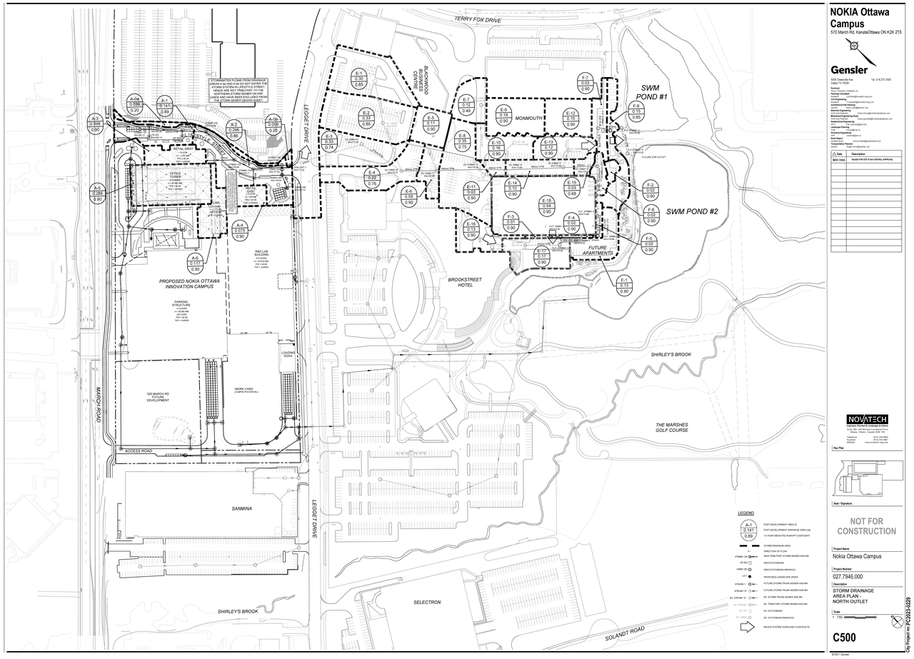 Construction site plan for project from page 54 of the file '2024-11-15 - Sanitary and Storm Trunk Sewer Design Brief - D07-12-24-0149'