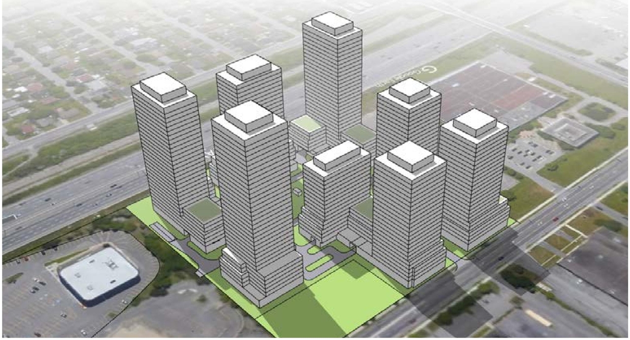 Rendering of building from page 32 of the file '2025-05-02 - Urban Design Review Panel Report - D07-12-24-0151'