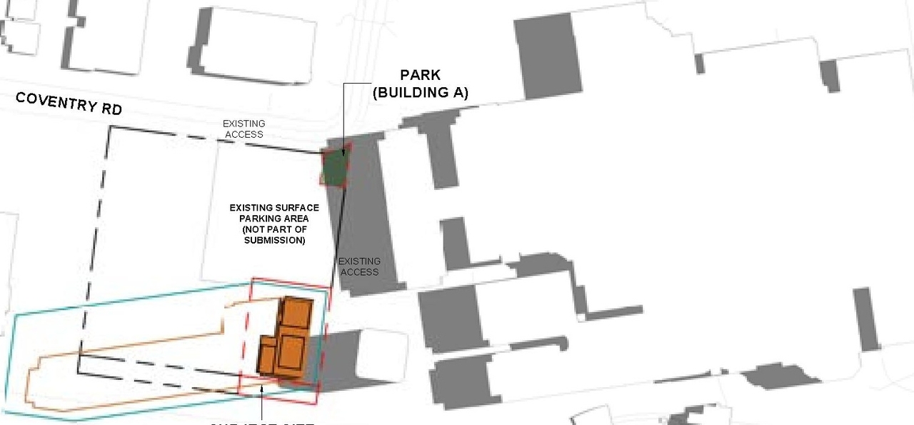 Construction site plan for project from page 63 of the file '2025-05-02 - Urban Design Review Panel Report - D07-12-24-0151'