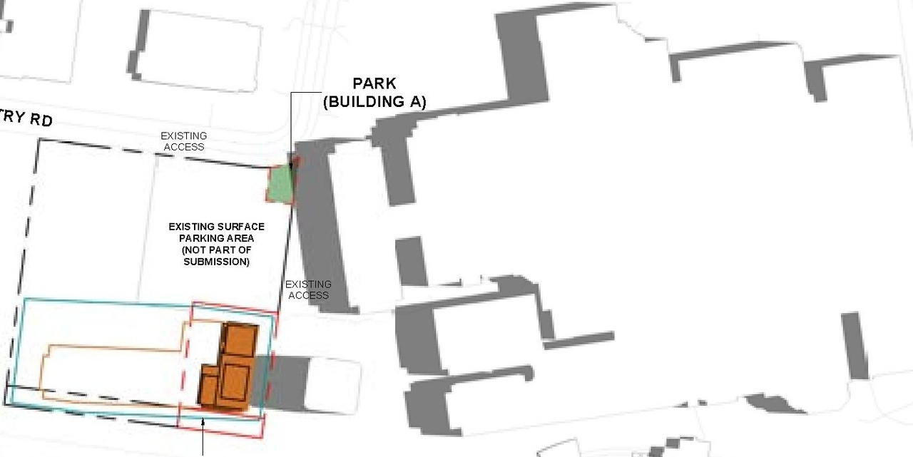 Construction site plan for project from page 63 of the file '2025-05-02 - Urban Design Review Panel Report - D07-12-24-0151'