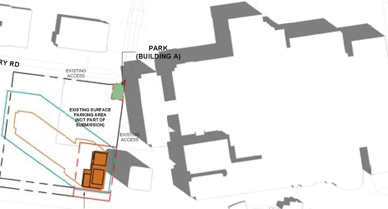 Construction site plan for project from page 71 of the file '2025-05-02 - Urban Design Review Panel Report - D07-12-24-0151'