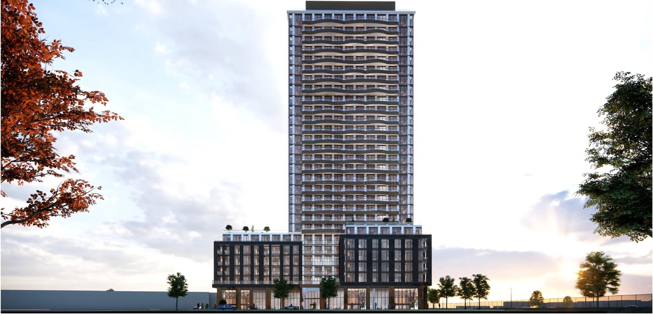 Rendering of building from page 49 of the file '2024-11-20 - Urban Design Brief - D07-12-24-0151'
