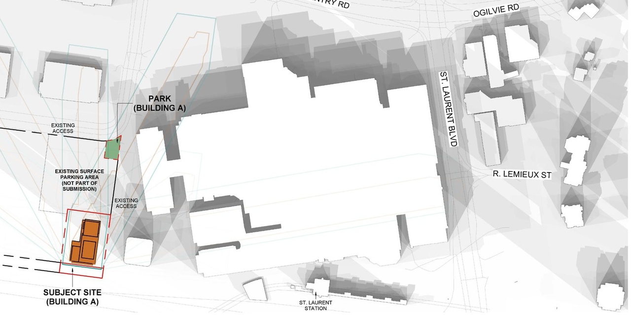 Construction site plan for project from page 56 of the file '2024-11-20 - Urban Design Brief - D07-12-24-0151'